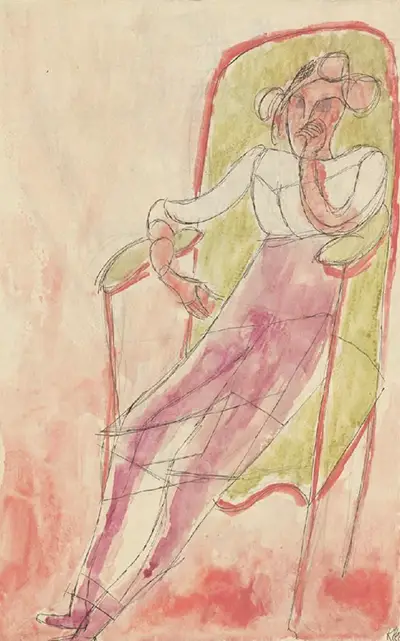 Young Woman in the Armchair Paul Klee